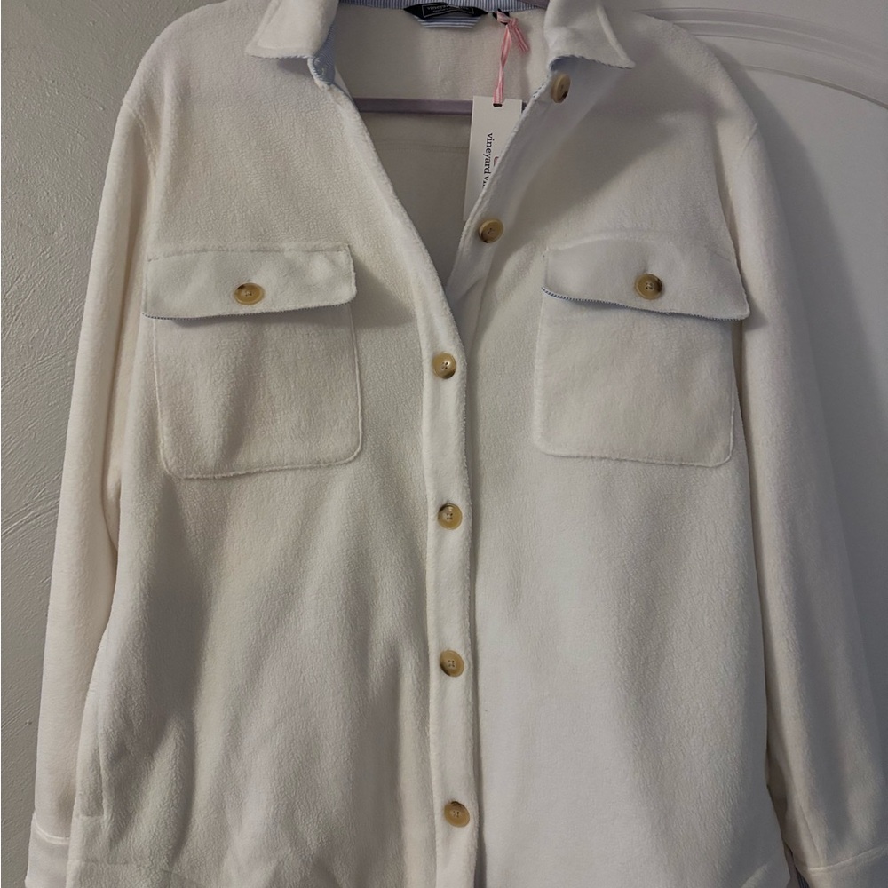 Vineyard Vines women’s Harbor Fleece Shirt Jacket Medium